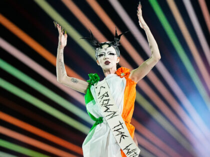 MALMO, SWEDEN - MAY 11: Bambie Thug from Ireland enters the stage during the opening cerem