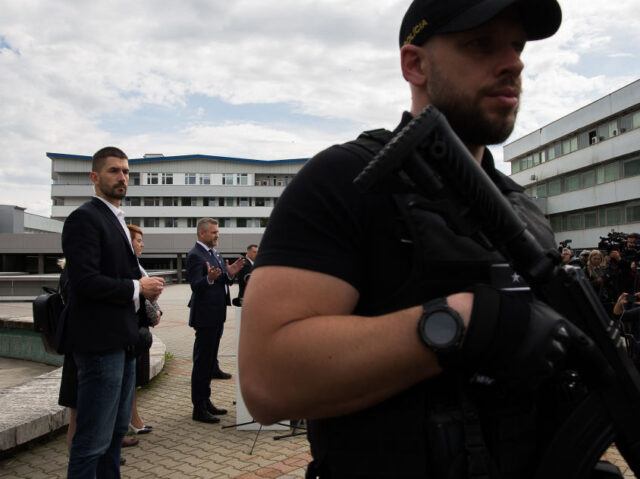 BANSKA BYSTRICA, SLOVAKIA - MAY 16: Newly elected President of Slovakia, Peter Pellegrini