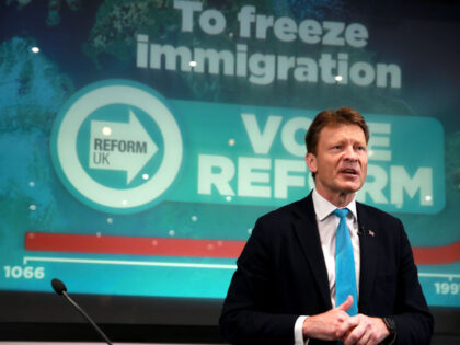 LONDON, UNITED KINGDOM - 2024/05/23: Richard Tice the leader of Reform UK attends a press