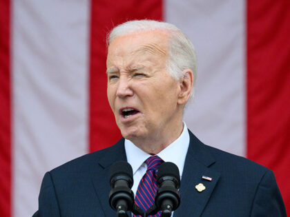 President Joe Biden speaks at the 156th National Memorial Day observance at Arlington Nati