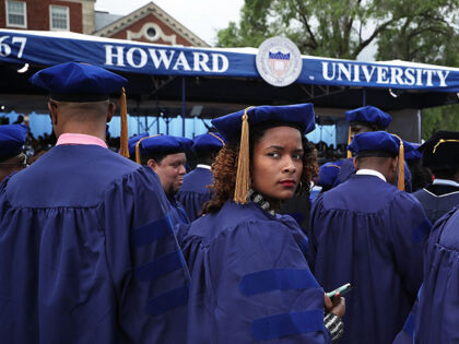 Brittani Saafir-Callaway of Cleveland, Ohio, waits with other members of the class of 2016