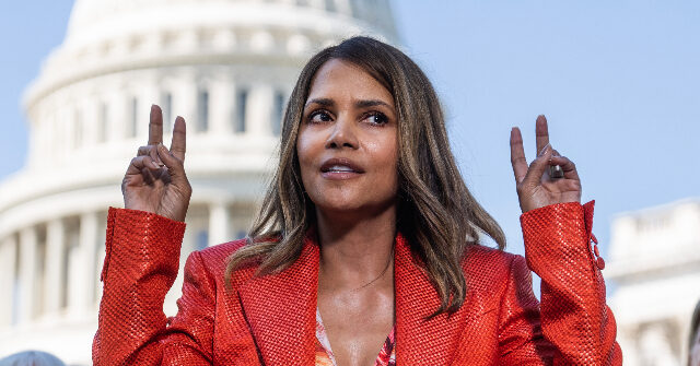 Watch: Halle Berry Shouts 'I Have Menopause' on Steps of Capitol Hill