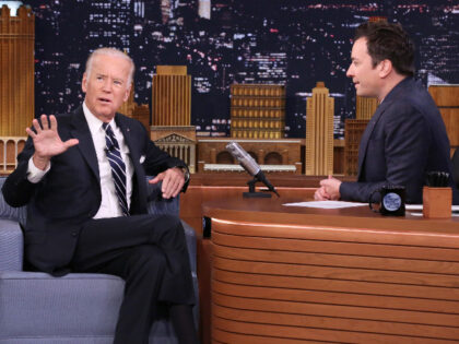 THE TONIGHT SHOW STARRING JIMMY FALLON -- Episode 0544 -- Pictured: (l-r) Vice President o