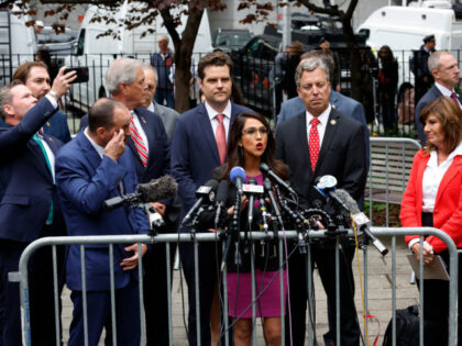 ‘The Cavalry Has Arrived’: Army of Lawmakers Accompany Trump to Court in Show of Suppor