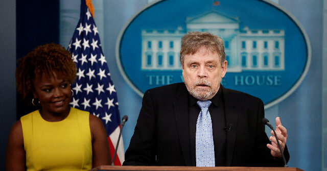 Watch: 'Star Wars' Star Mark Hamill Visits White House, Gushes over Karine Jean-Pierre and President 'Joebi-Wan Kenobi'