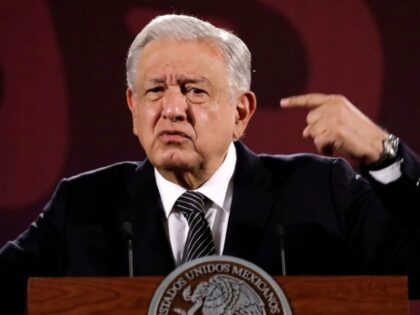 MEXICO CITY, MEXICO - 2024/05/23: Mexican President Andres Manuel Lopez Obrador speaking d