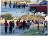 Migrants Breach Fortified Border Barrier, March Through Texas Neighborhood