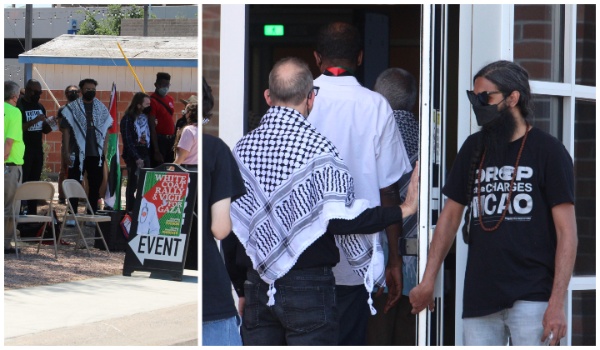 Pro-Hamas Rally Outside Arizona Court (Randy Clark/Breitbart Texas)