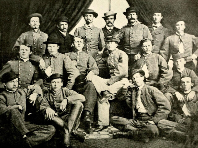 Mosby's Rangers. Top row (left to right): Lee Herverson, Ben Palmer, John Puryear, To