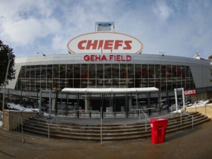 KANSAS CITY, MO - JANUARY 13: A general view outside of GEHA Field at Arrowhead Stadium be