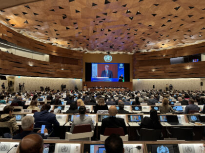 GENEVA, SWITZERLAND - MAY 27: A general view of the opening session of the 77th World Heal