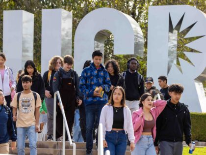 RIVERSIDE, CA - JANUARY 31: Students at UC Riverside on Wednesday, Jan. 31, 2024 in Rivers
