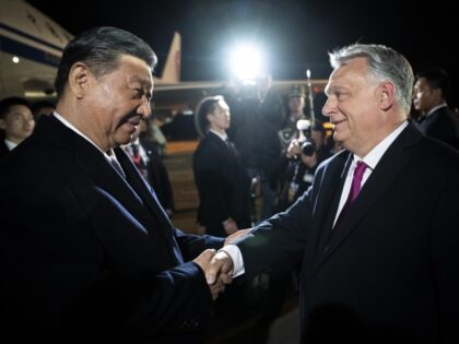 In this image provided by the Hungarian Prime Minister's Office, Chinese President Xi