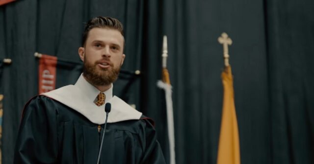 Super Bowl Champion Harrison Butker Blasts Biden on Abortion, Tells Male Grads to be 'Unapologetic in Your Masculinity'