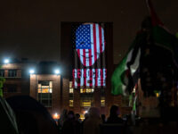 Anti-Israel Protesters at George Washington University Project ‘Genocide Joe’ over Amer
