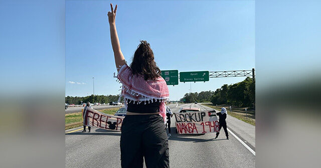 WATCH: 'Queers for Palestine' Protesters Block Access to Disney in Florida