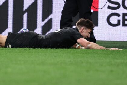 Beauden Barrett dives across the line to score a try in the Rugby World Cup final last yea