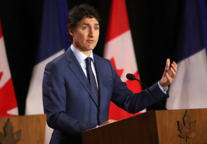 Canadian Prime Minister Justin Trudeau in Ottawa on April 11, 2024