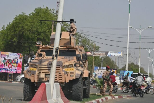 Chad's army forces deployed on N'Djamena's streets after junta leader General Deby won the