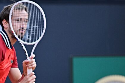 Daniil Medvedev was knocked out of the Rome Open by Tommy Paul on Tuesday