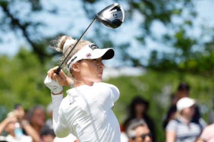 Eyes on the prize: Nelly Korda is chasing her seventh win of the season at this week's US