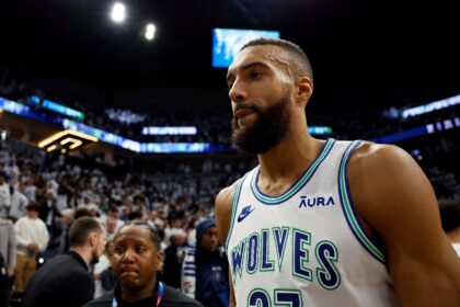 French center Rudy Gobert of the Minnesota Timberwolves was listed as questionable for per