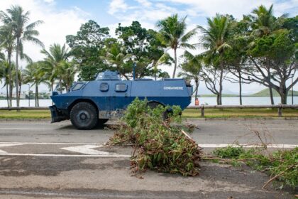 A heavy police presence has failed to restore order to the Pacific territory