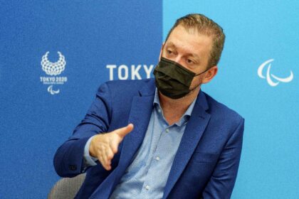 International Paralympic Committee president Andrew Parsons, pictured in a mask before the