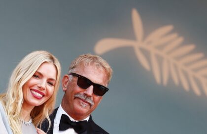 Kevin Costner and Sienna Miller premiered their Western "Horizon: An American Saga" at the