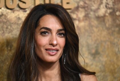 Lebanese-British barrister Amal Clooney pictured at the New York Public Library in New Yor