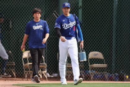 Los Angeles Dodgers star Shohei Ohtani (right) and former interpreter Ippei Mizuhara, who