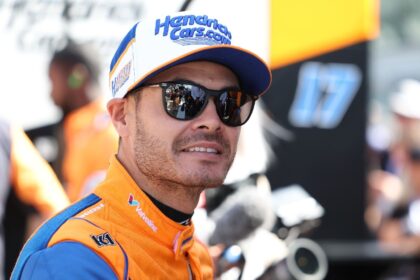 NASCAR transplant Kyle Larson will start from the second row of the grid in the 108th Indi