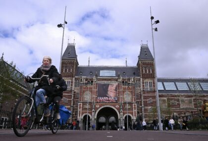 The parking space is located just a stone's throw from the Rijksmuseum in Amsterdam
