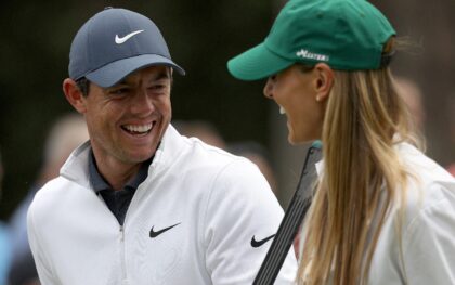 Second-ranked Rory McIlroy of Northern Ireland, left, has reportedly filed for divorce fro