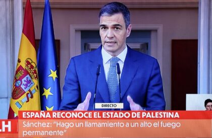 Spanish Prime Minister Pedro Sanchez delivered a televised speech over the recognition of
