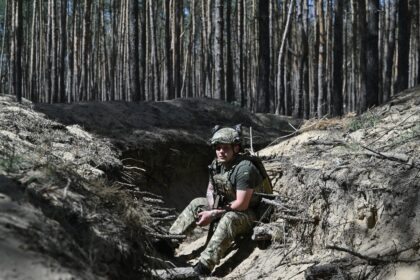 Ukrainian forces are combatting a Russian offensive in the northeast
