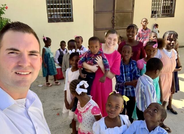 US missionaries Davy and Natalie Lloyd who were killed in Haiti on May 23, 2024, pose with