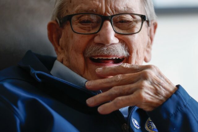 World War II veteran Richard Rung shares his memories of D-Day during an interview with AF