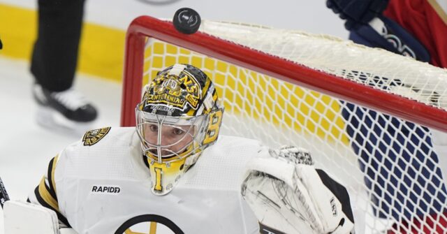 Swayman Stops 38 Shots, Bruins Roll Past Panthers 5-1 For 1-0 Series ...