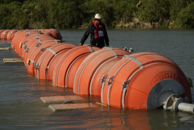 Future of Texas' migrant-blocking buoys may hinge on whether the Rio ...