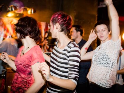 young people dancing in Berlin