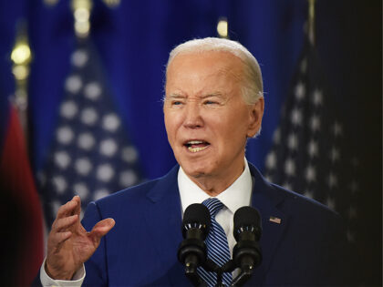 TAMPA, FLORIDA, UNITED STATES - APRIL 23: U.S. President Joe Biden speaks at a reproductiv