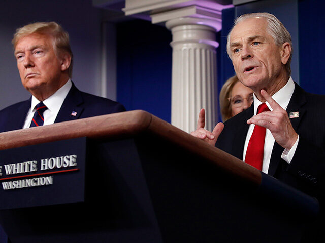 White House trade adviser Peter Navarro, who will now serve as national defense production