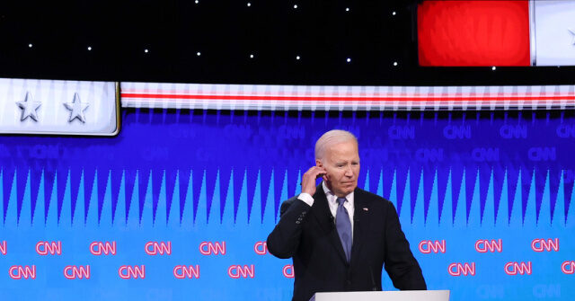 WATCH: Biden Freezes Mid-Answer Minutes into Debate