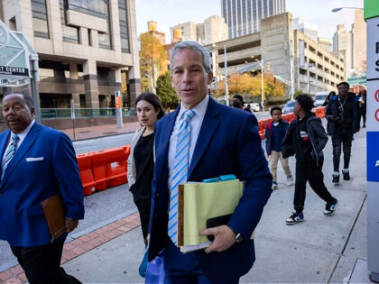 Brian Steel, attorney for rapper Young Thug, arrives at the Fulton County Courthouse on No