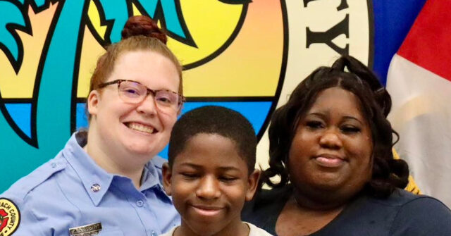 12-Year-Old Boy with Autism Honored as 'Hometown Hero' for Calling 911 to Save Mom