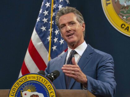 California Gov. Gavin Newsom discusses his revised 2024-25 state budget during a news conf