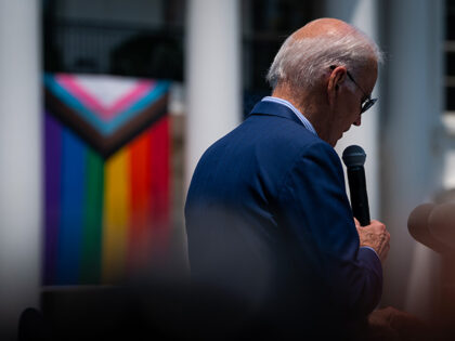 President Joe Biden hosts a Pride Celebration on the South Lawn at the White House in Wash