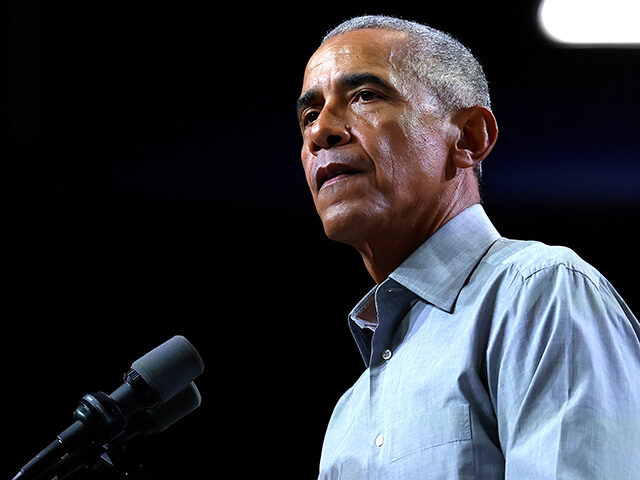 Former U.S. President Barack Obama speaks at a campaign rally in support of Nevada Democra