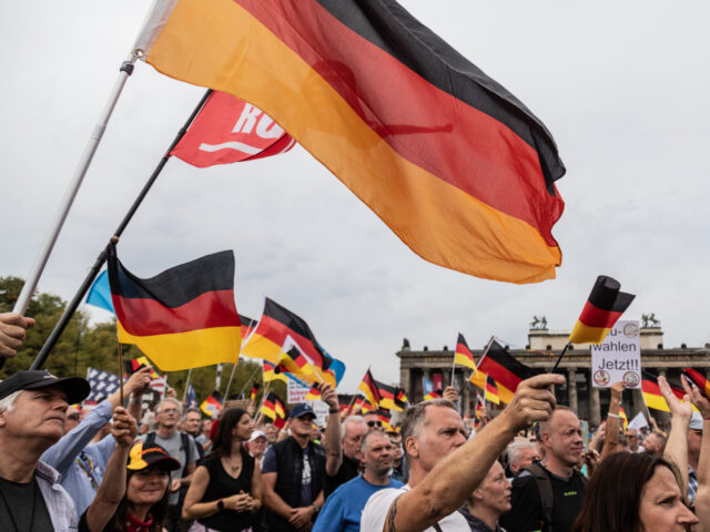 BERLIN, GERMANY - 2023/10/03: Supporters of the far right party AfD (Alternative for Germa